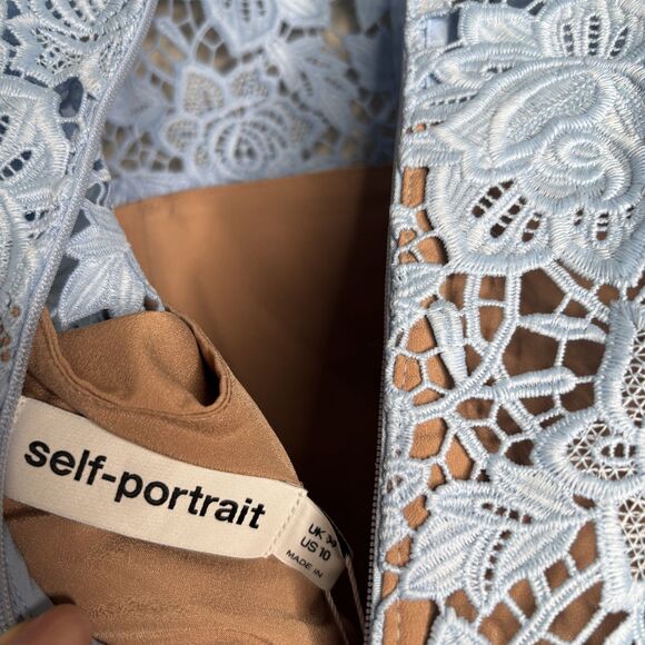 Self-Portait 3D Floral Mini Dress - Picture 5 of 10